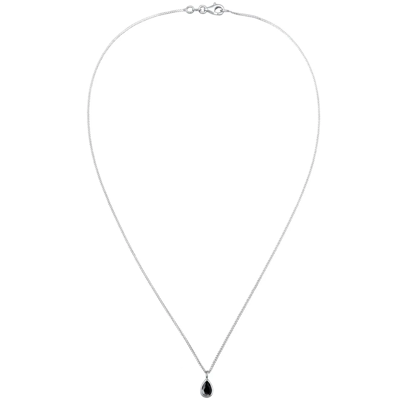 Elli "Halskette Tropfen | Zirkonia (Weiß)< Halsketten|Vergoldet