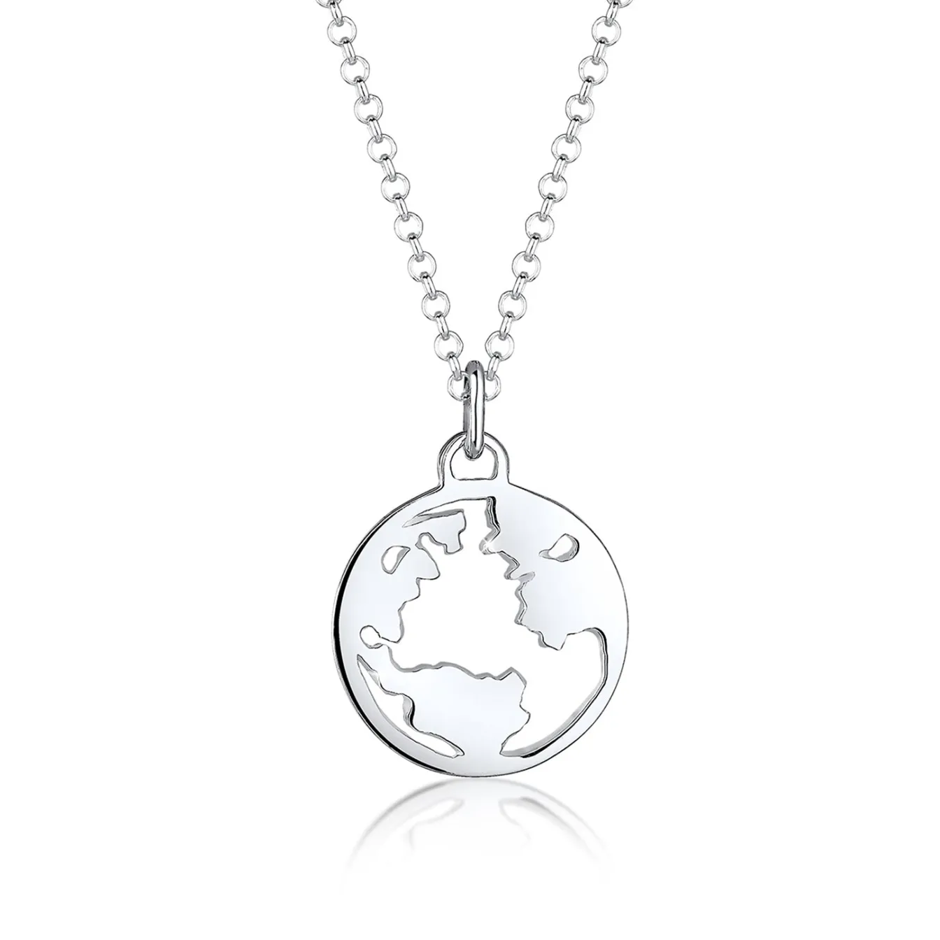 Elli "Halskette Weltkugel Anhänger< Roségold|Symbol-schmuck