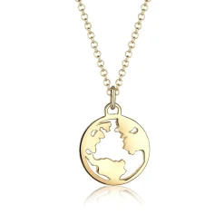 Elli "Halskette Weltkugel Anhänger< Roségold|Symbol-schmuck