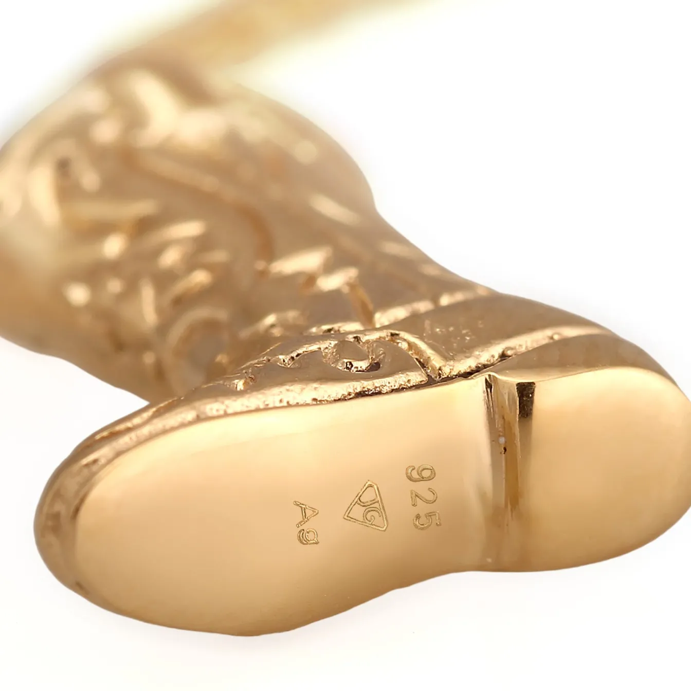 Elli "Halskette Westernstiefel Anhänger< Vergoldet|Symbol-schmuck