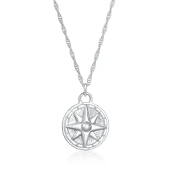 Elli "Halskette Windrose< Silber|Symbol-schmuck