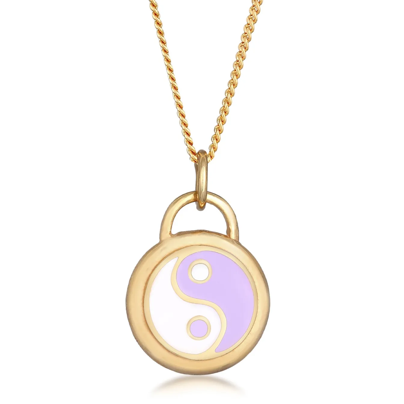 Elli "Halskette Ying Yang | Emaille< Symbol-schmuck|Letzte Chance