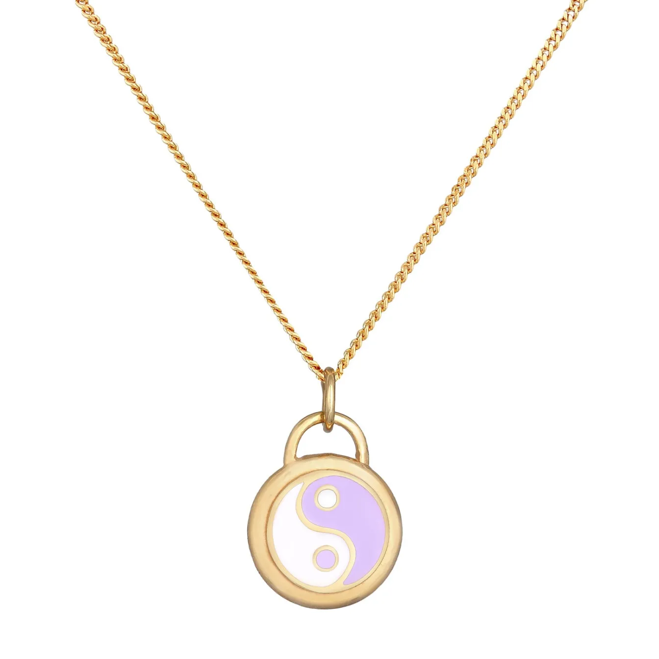 Elli "Halskette Ying Yang | Emaille< Symbol-schmuck|Letzte Chance