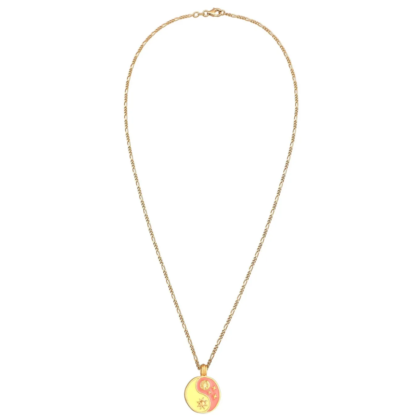 Elli "Halskette Ying Yang | Emaille< Symbol-schmuck|Halsketten