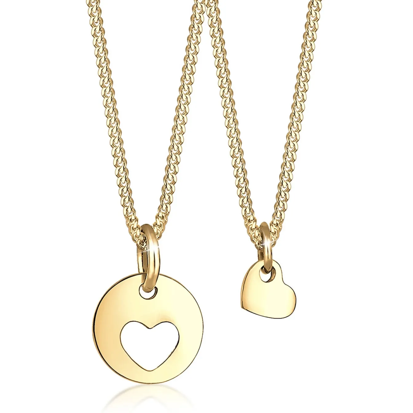 Elli "Halskettenset Herz Mutter Kind< Roségold|Symbol-schmuck