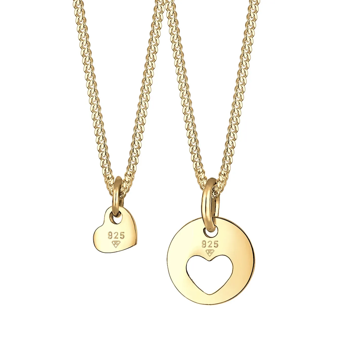 Elli "Halskettenset Herz Mutter Kind< Roségold|Symbol-schmuck