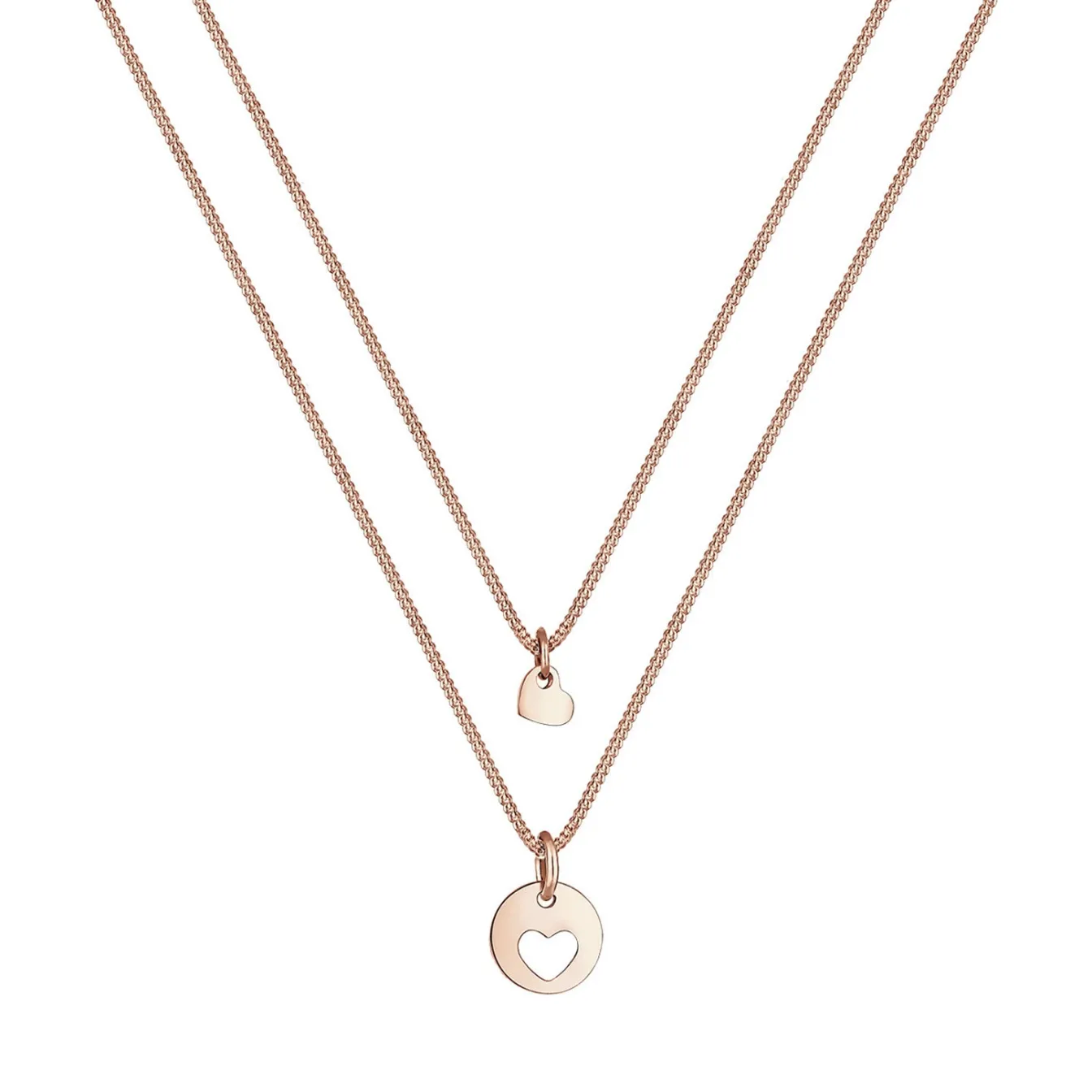 Elli "Halskettenset Herz Mutter Kind< Roségold|Symbol-schmuck