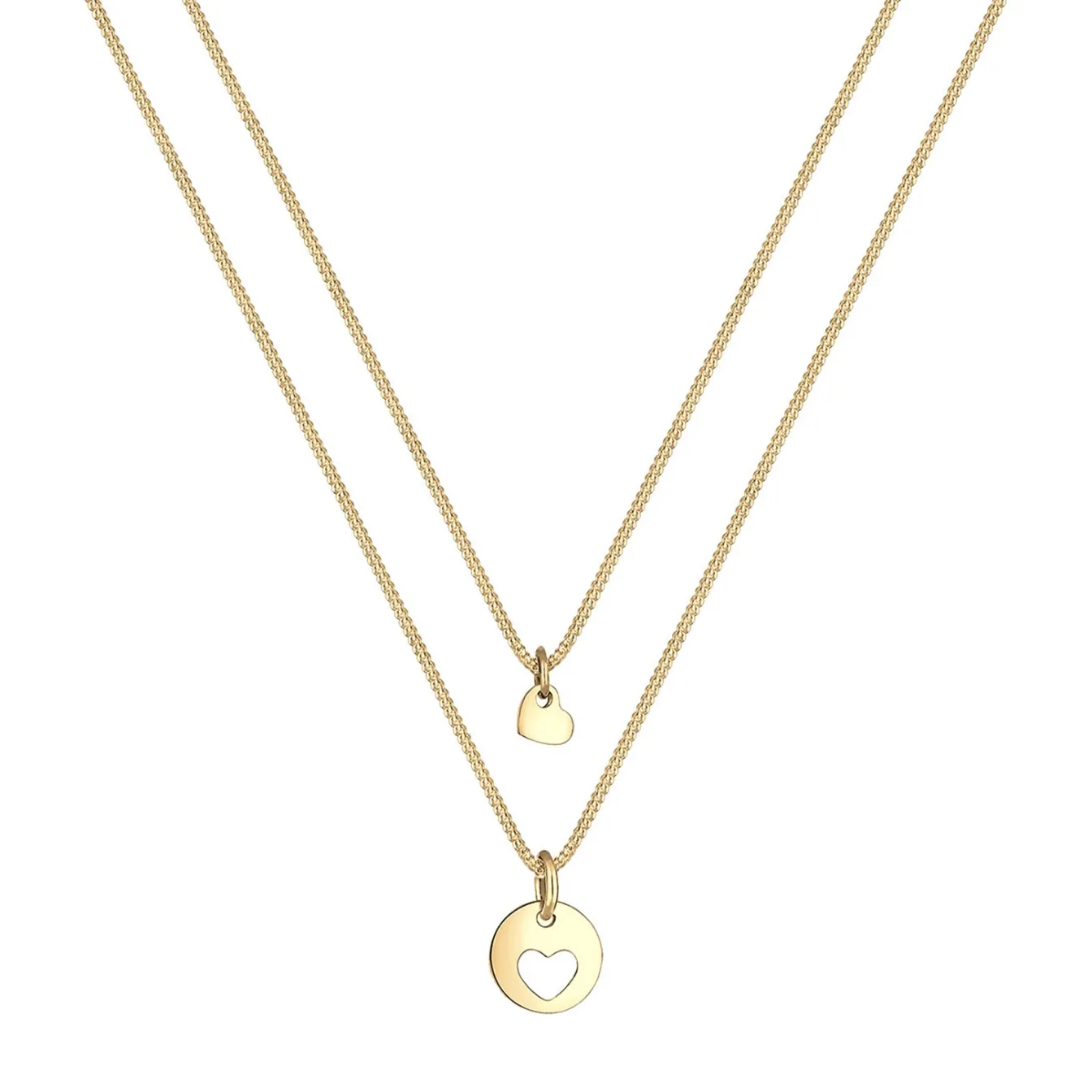 Elli "Halskettenset Herz Mutter Kind< Roségold|Symbol-schmuck