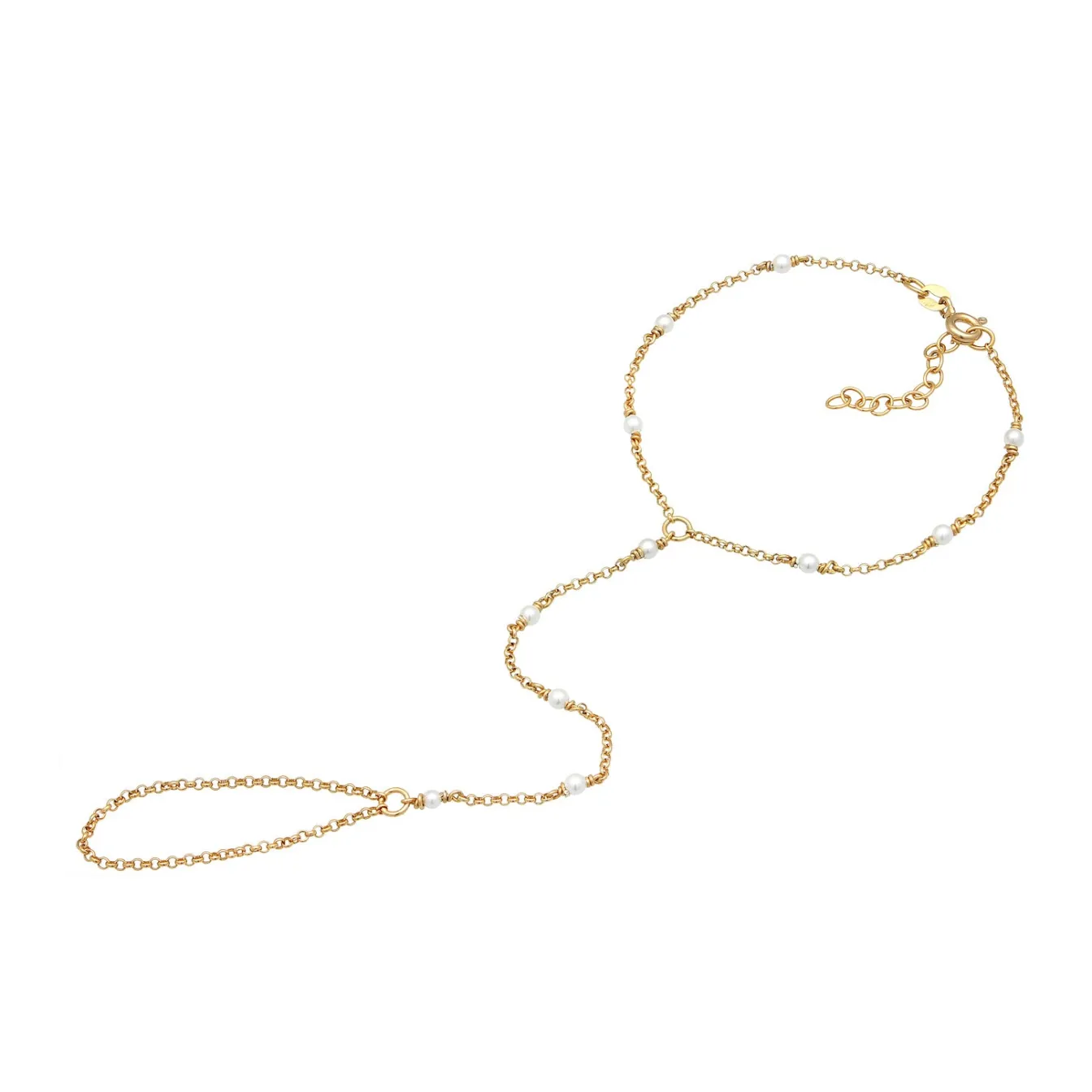 Elli "Handkette | Muschelkernperlen< Perlen|Armbänder