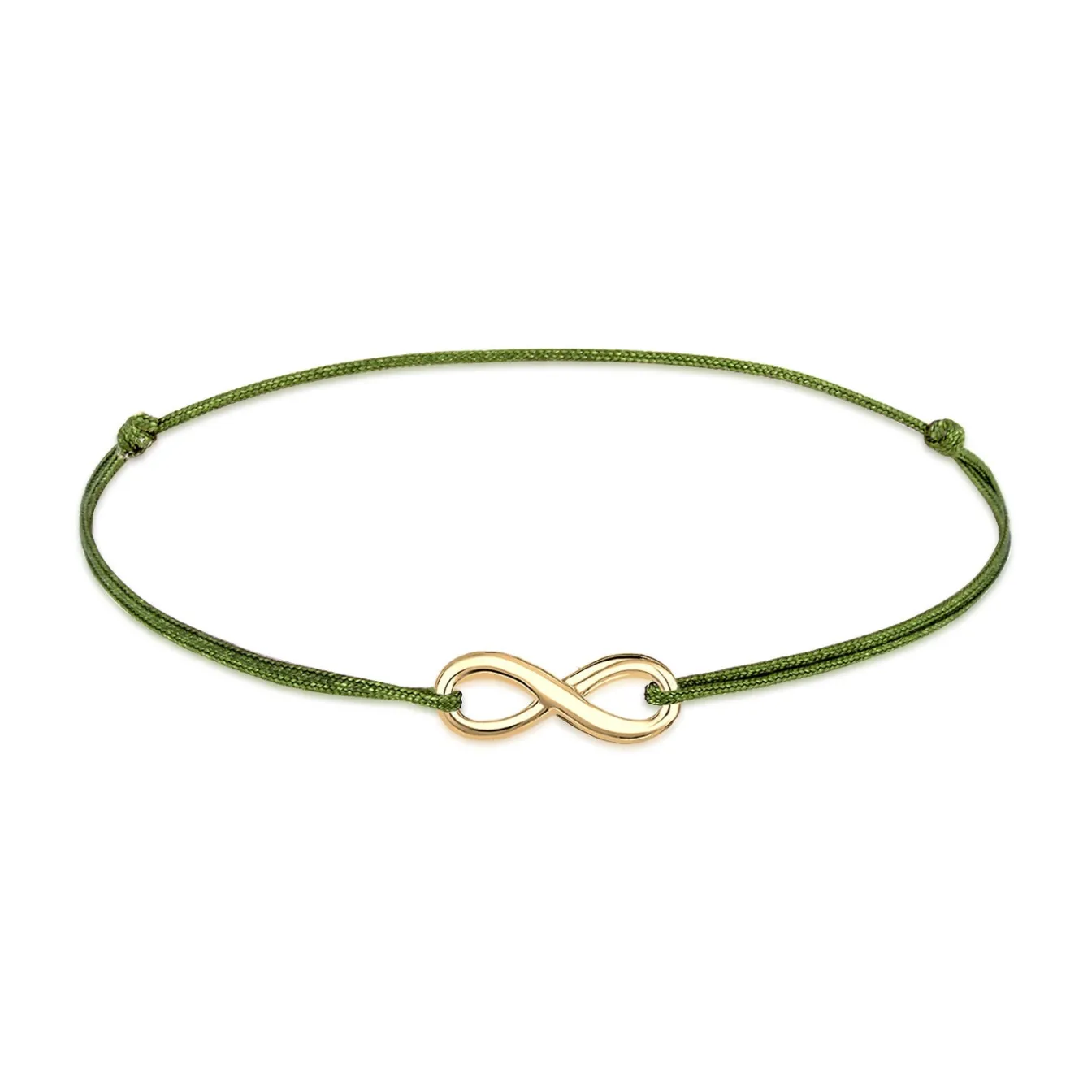 Elli "Infinity Unendlichkeit Nylon Bändchen 925er Silber< Vergoldet|Roségold