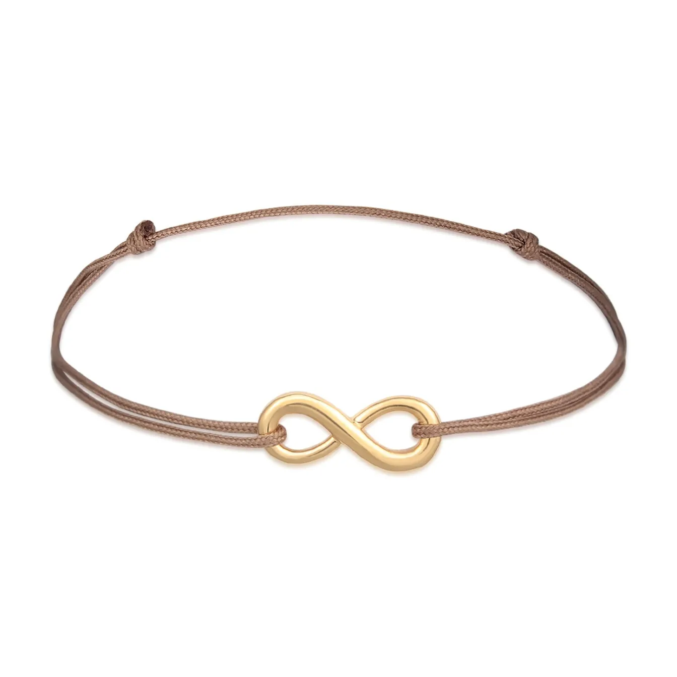Elli "Infinity Unendlichkeit Nylon Bändchen 925er Silber< Vergoldet|Roségold