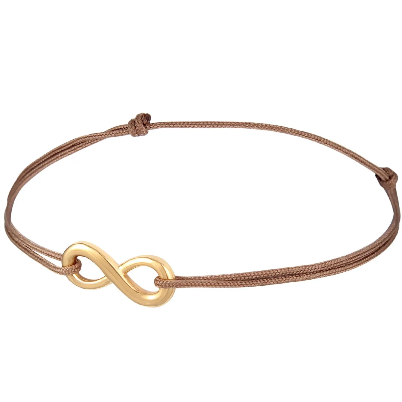 Elli "Infinity Unendlichkeit Nylon Bändchen 925er Silber< Vergoldet|Roségold