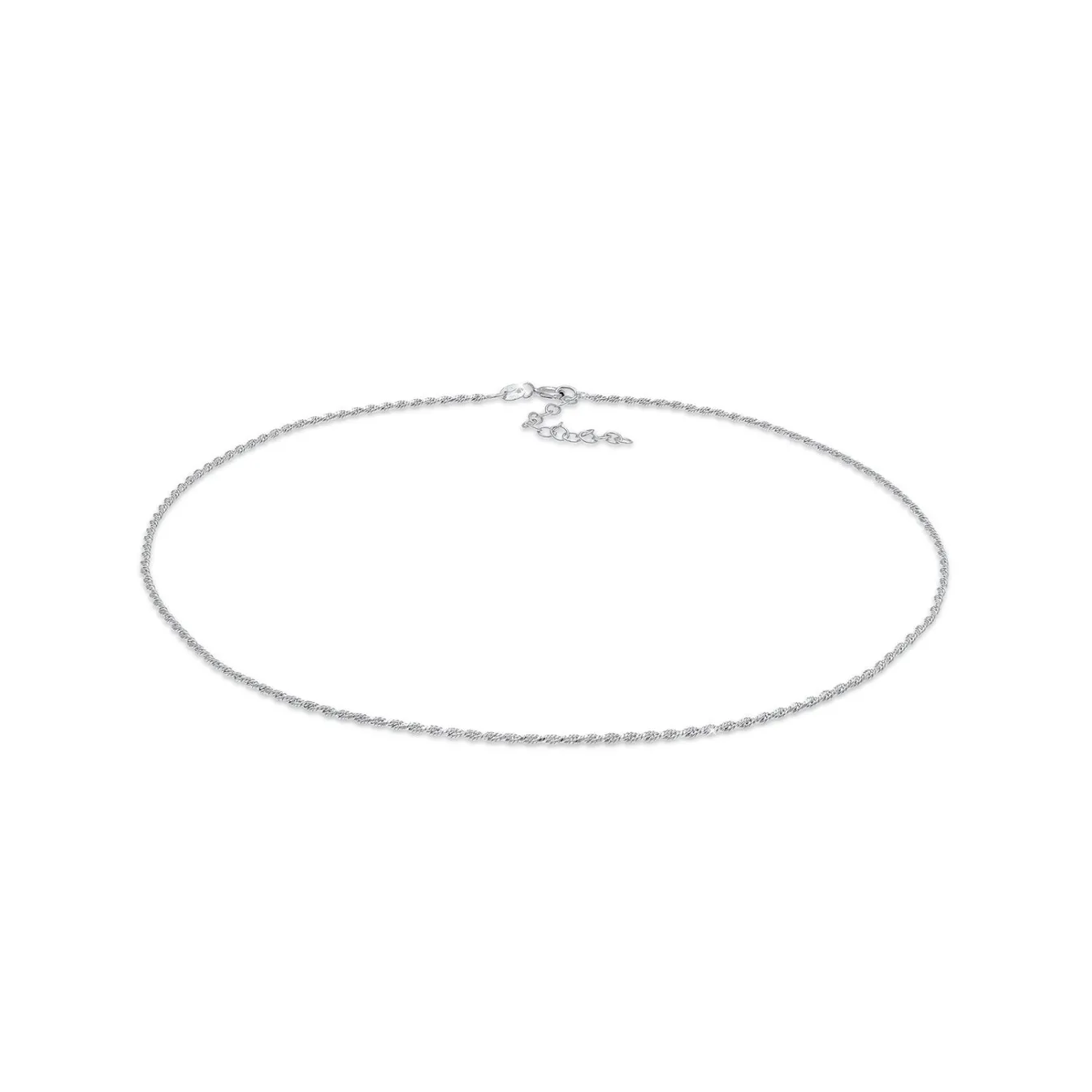 Elli "Kordel-Choker Fein< Halsketten|Silber