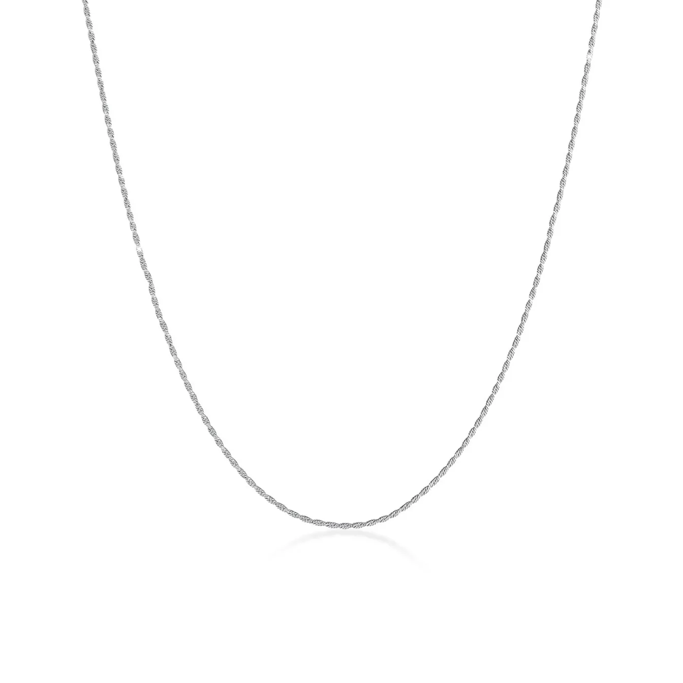 Elli "Kordel-Halskette Fein< Halsketten|Silber