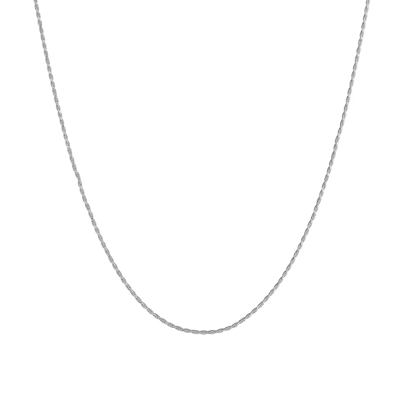 Elli "Kordel-Halskette Fein< Halsketten|Silber