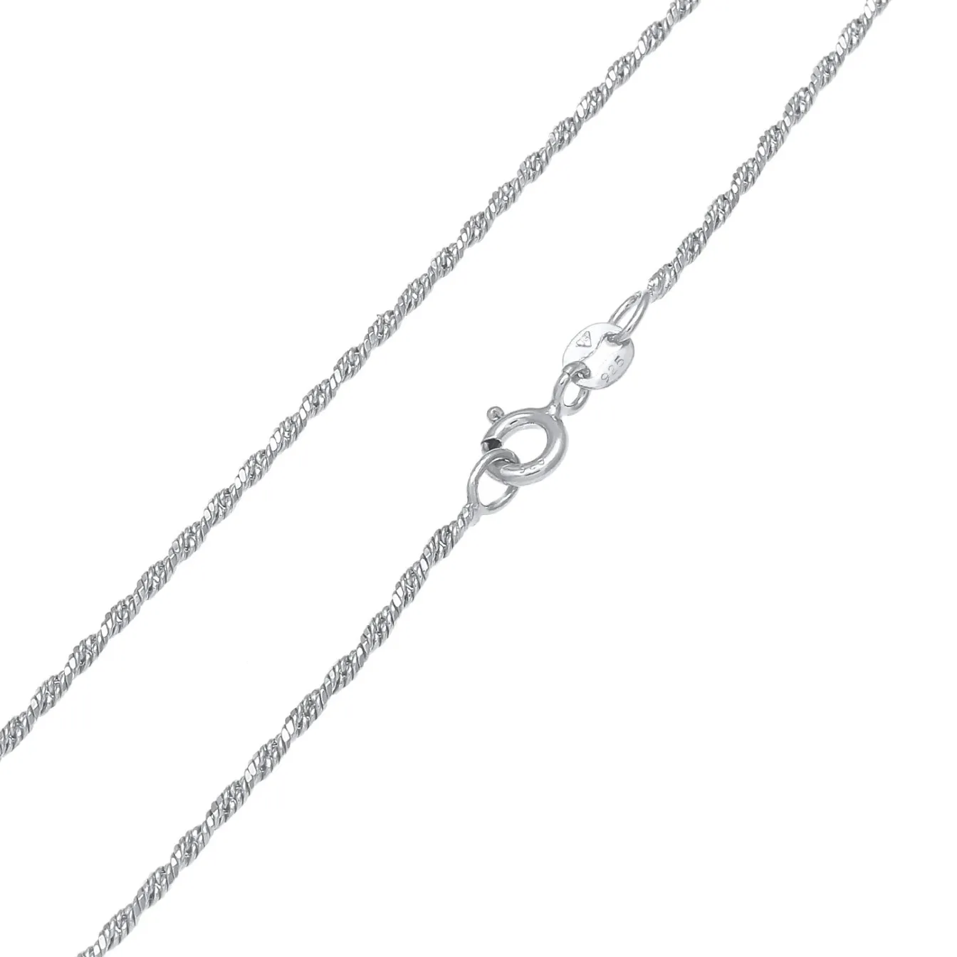 Elli "Kordel-Halskette Fein< Halsketten|Silber