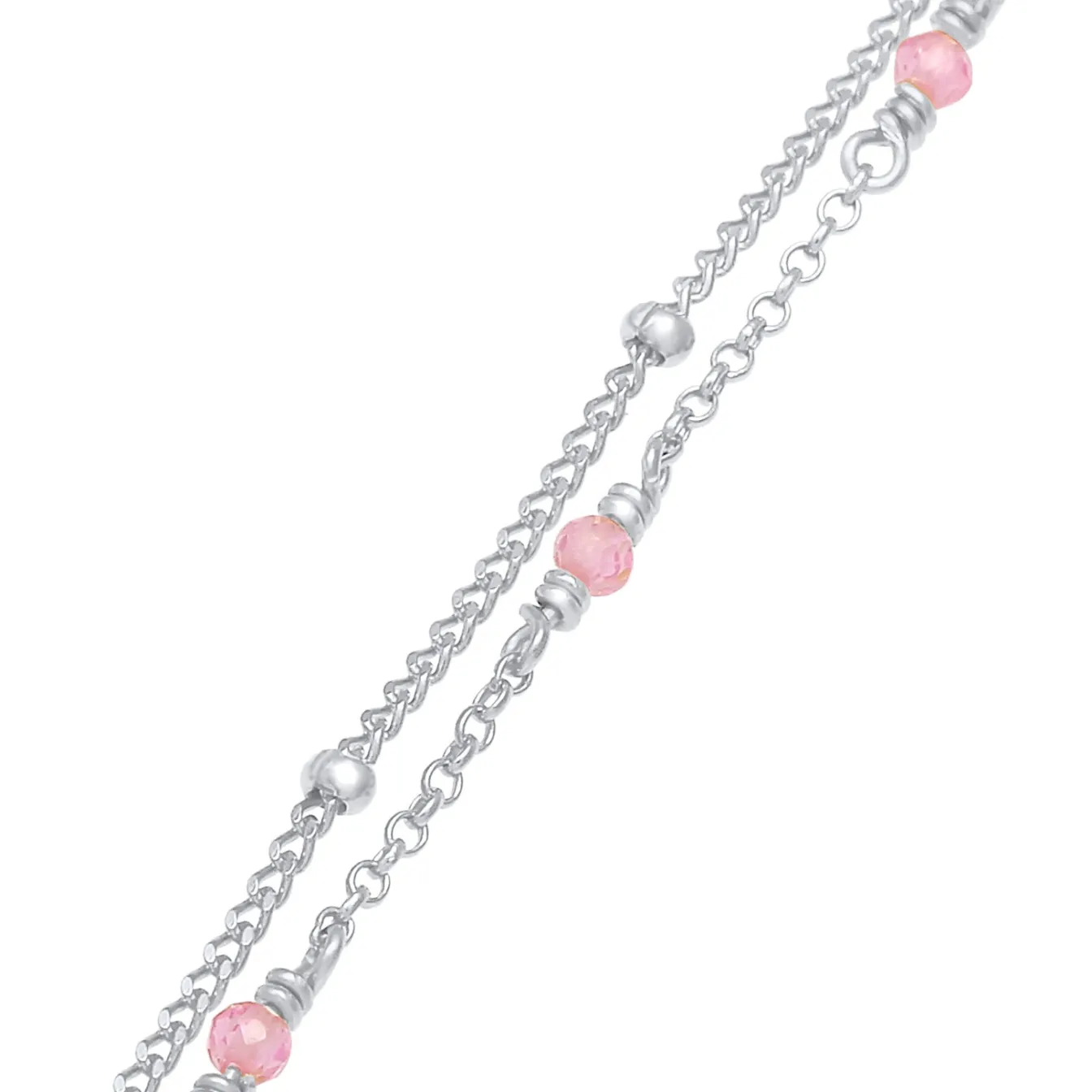 Elli "Kugel-Armband | Quarz ( Rosa )< Armbänder|Silber