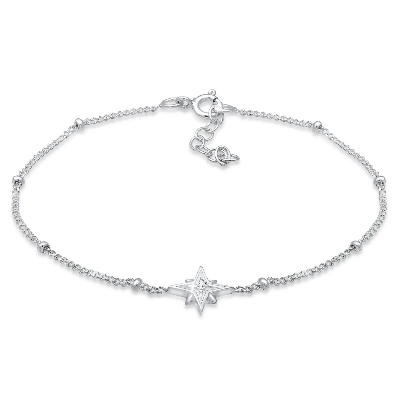 Elli "Kugel-Armband Astro | Topas ( Weiß )< Armbänder|Vergoldet