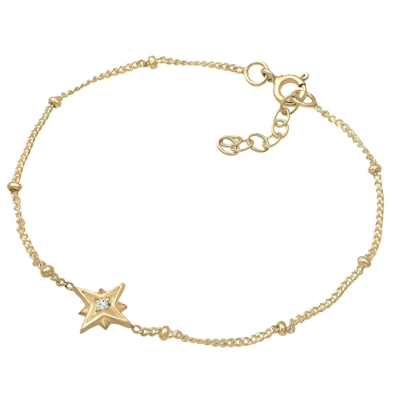 Elli "Kugel-Armband Astro | Topas ( Weiß )< Armbänder|Vergoldet
