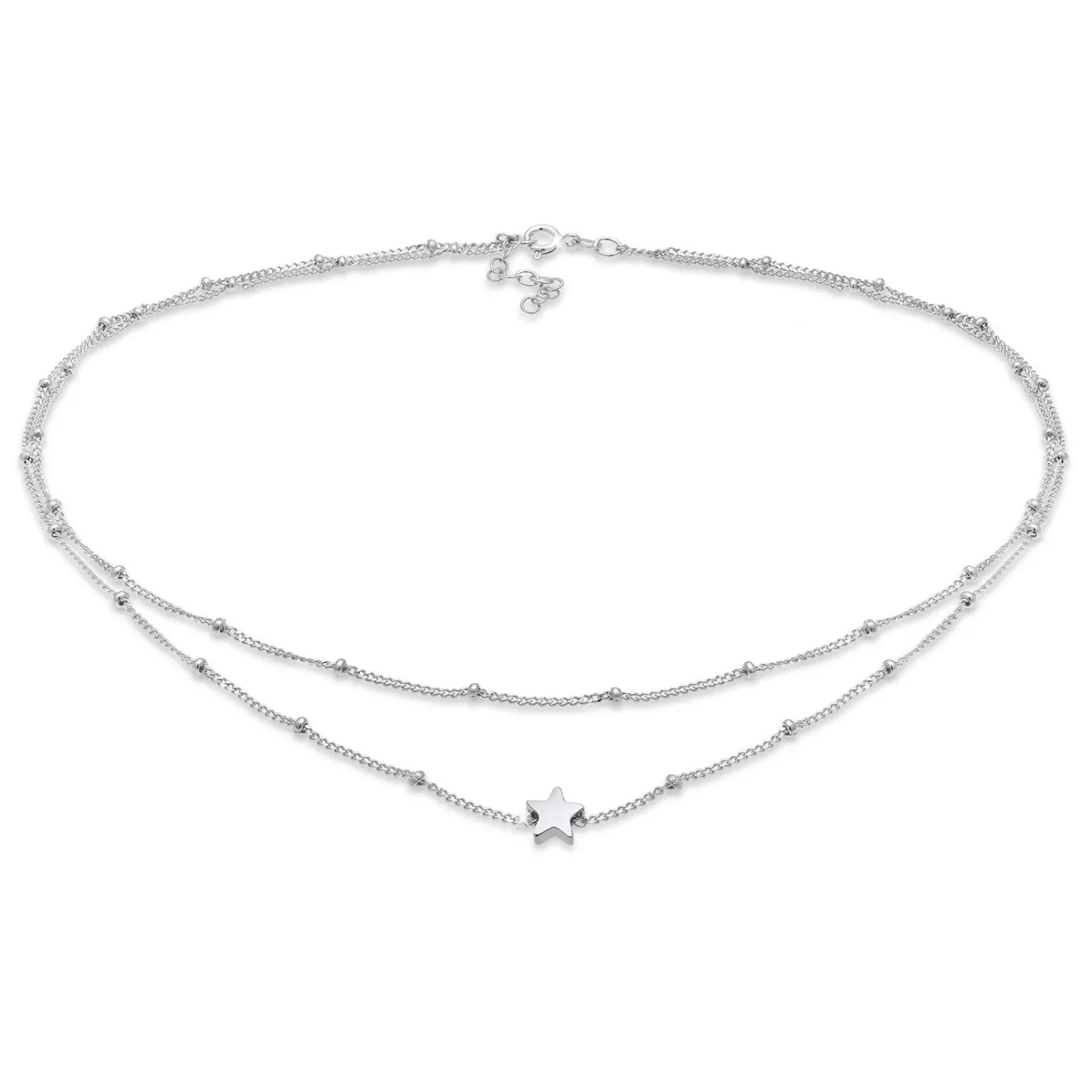 Elli "Kugel-Choker Astro< Halsketten|Silber