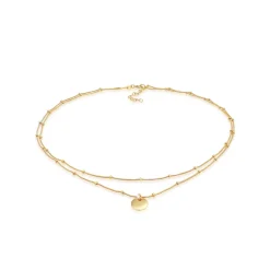 Elli "Kugel-Choker Geo< Roségold|Halsketten