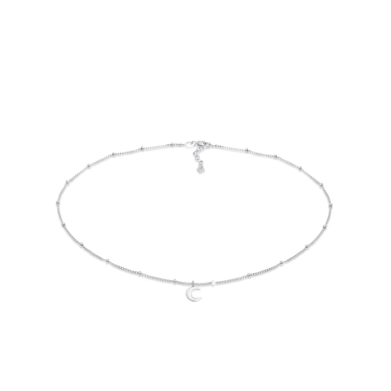 Elli "Kugel-Choker Halbmond< Roségold|Symbol-schmuck