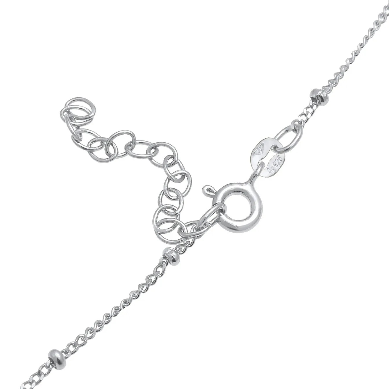 Elli "Kugel-Choker Halbmond< Roségold|Symbol-schmuck