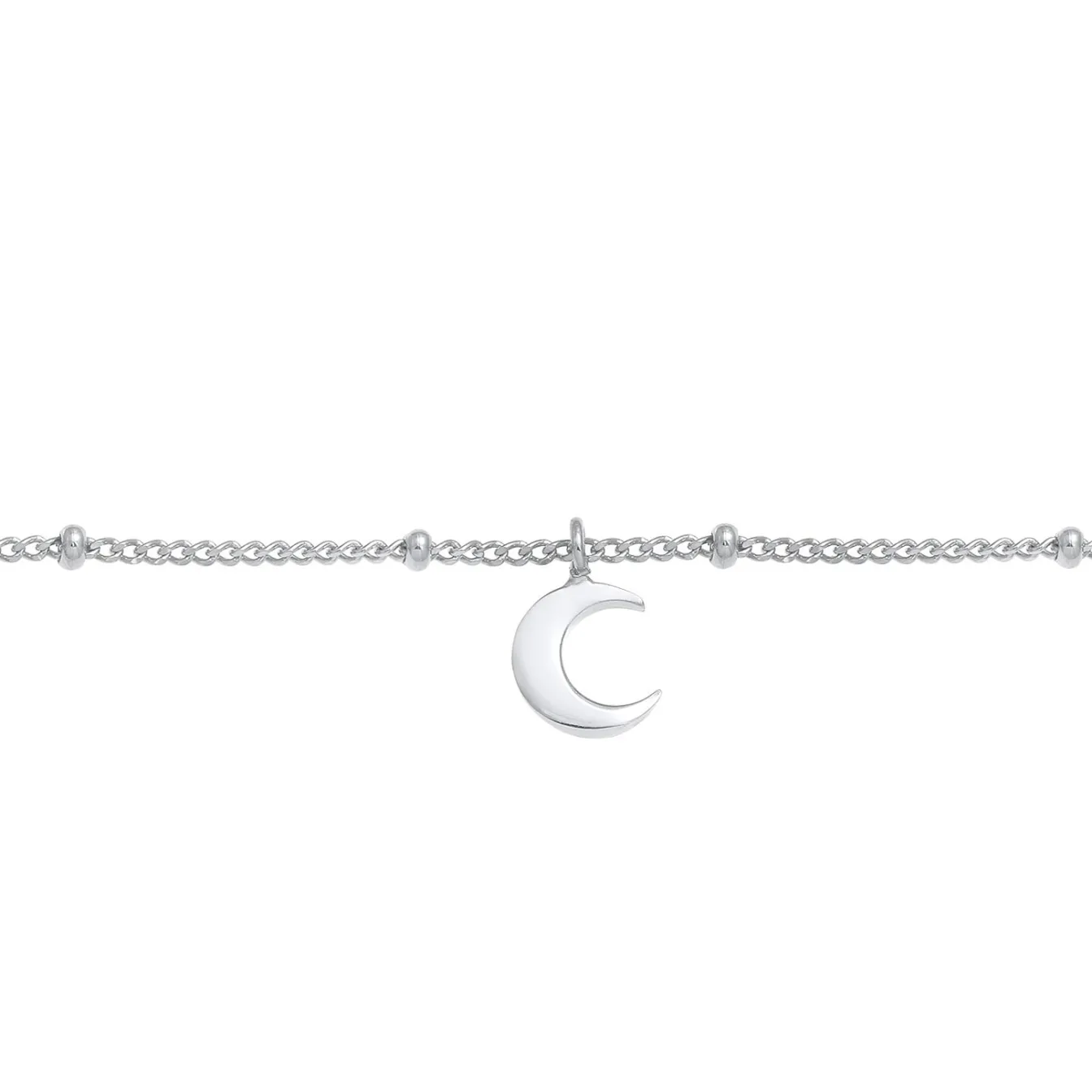 Elli "Kugel-Choker Halbmond< Roségold|Symbol-schmuck