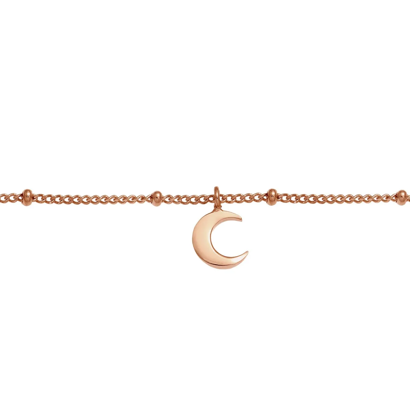 Elli "Kugel-Choker Halbmond< Roségold|Symbol-schmuck