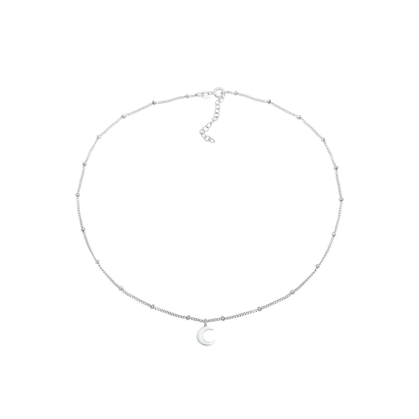 Elli "Kugel-Choker Halbmond< Roségold|Symbol-schmuck