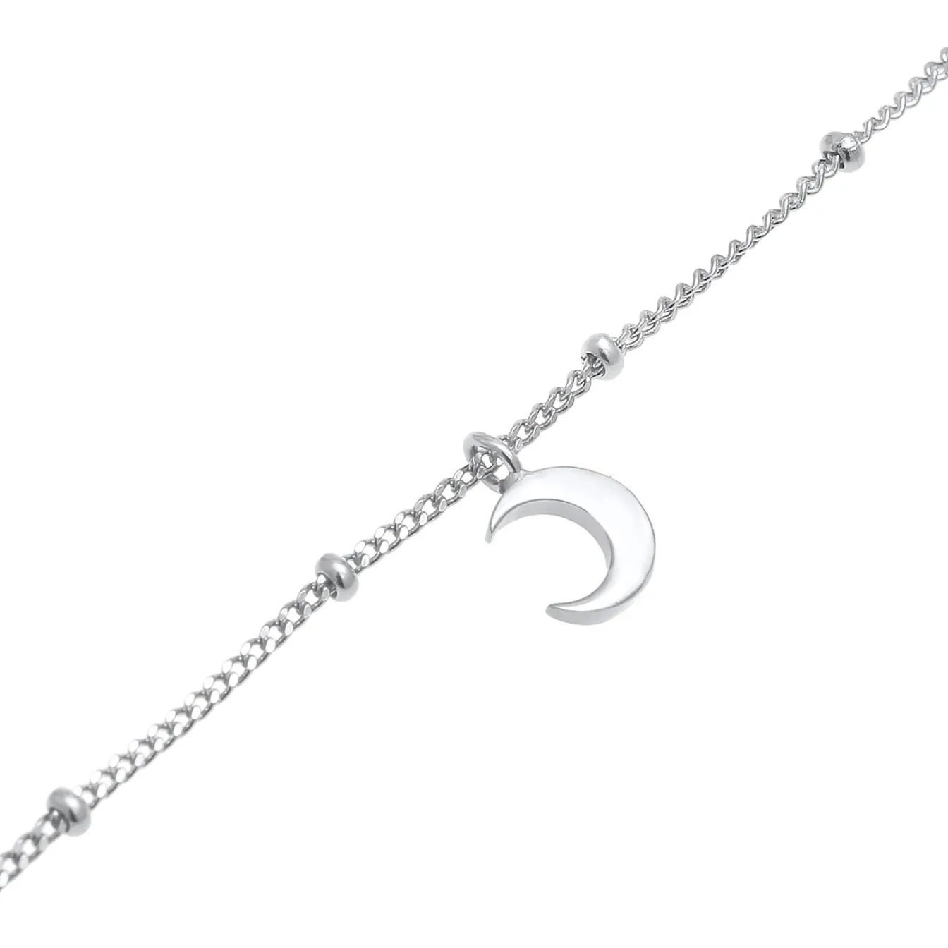Elli "Kugel-Choker Halbmond< Roségold|Symbol-schmuck