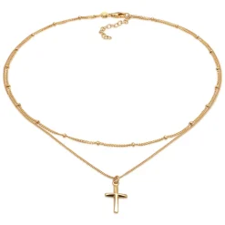 Elli "Kugel-Choker Kreuz< Symbol-schmuck|Halsketten