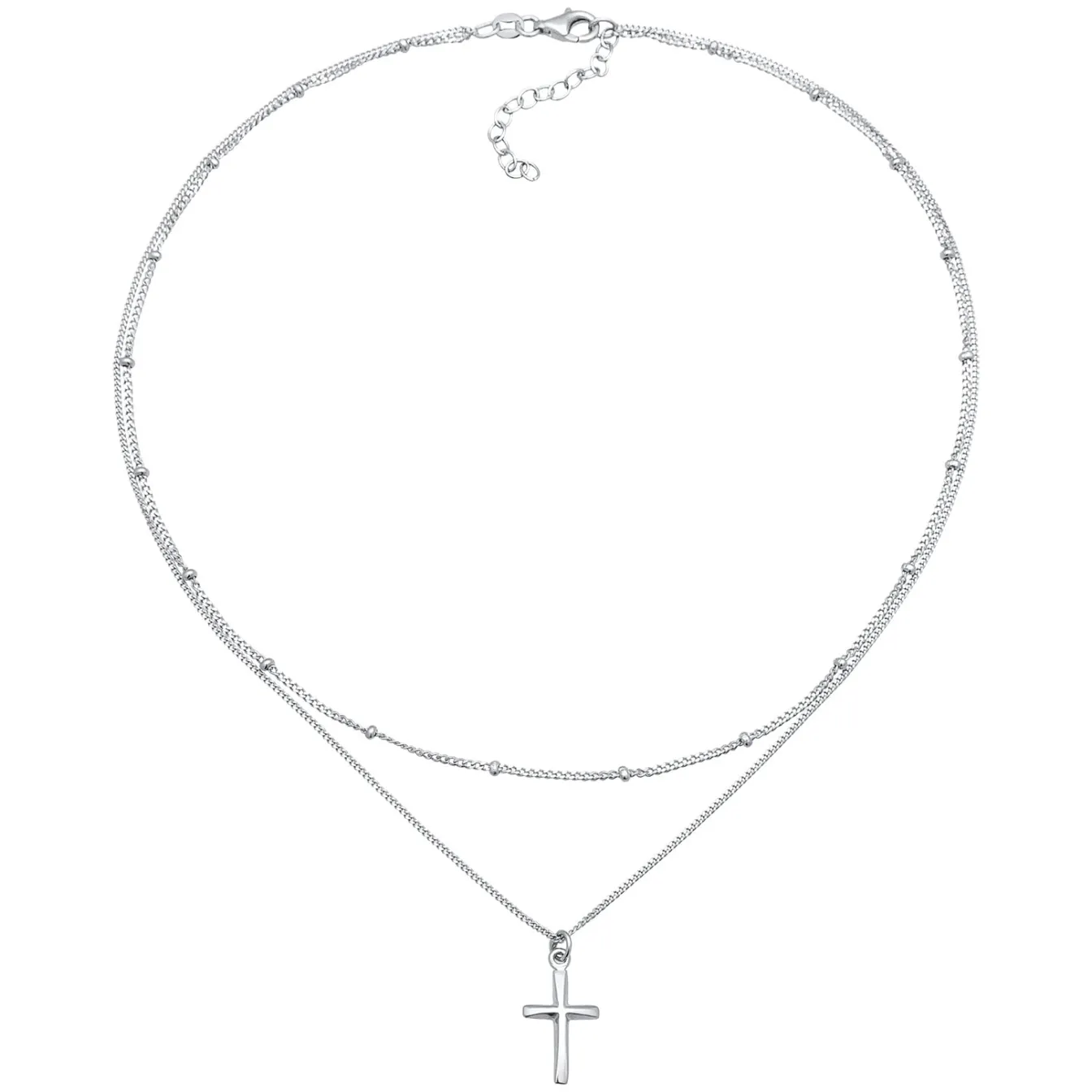 Elli "Kugel-Choker Kreuz< Symbol-schmuck|Halsketten