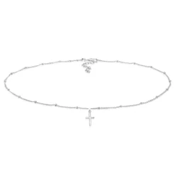 Elli "Kugel-Choker Kreuz< Roségold|Symbol-schmuck