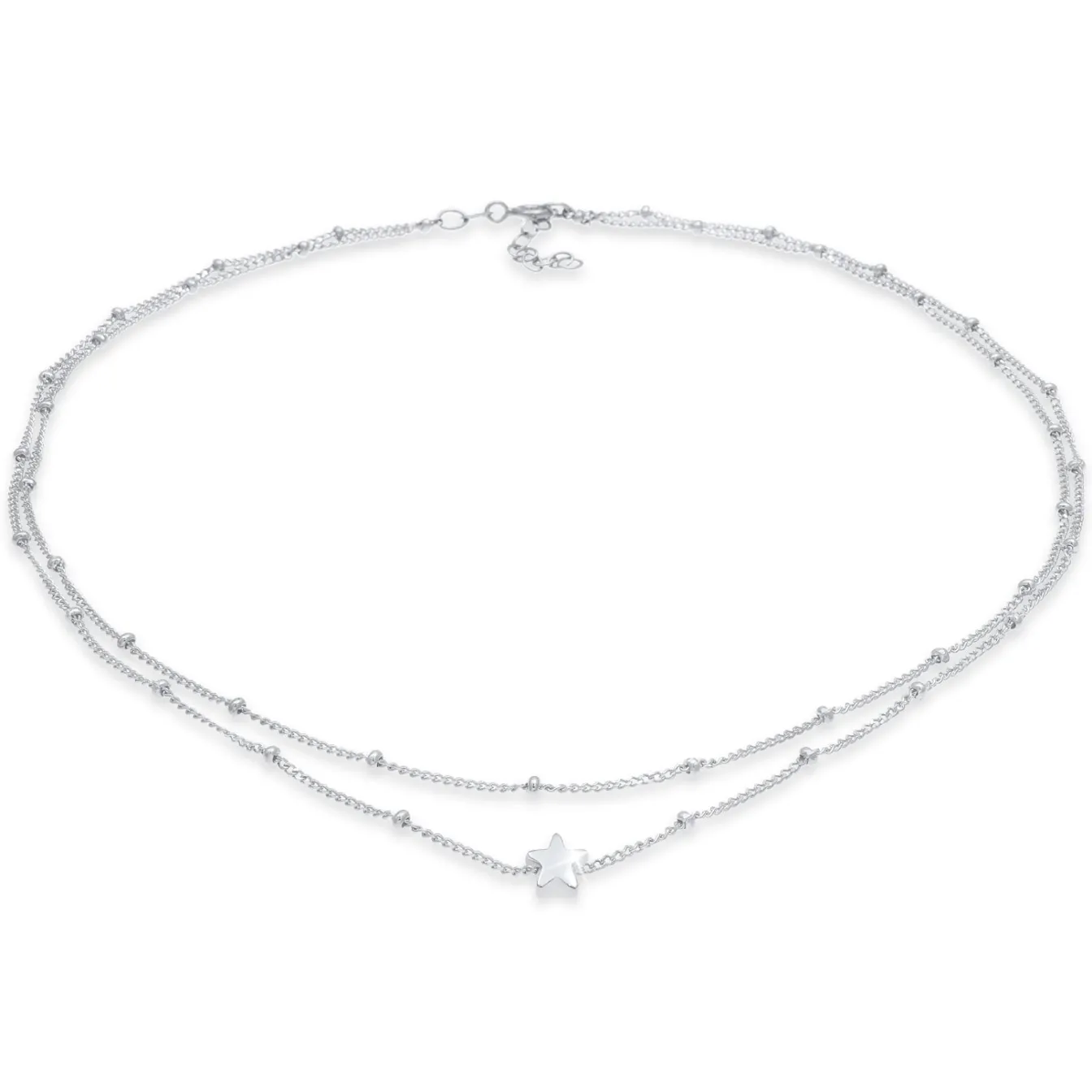 Elli "Kugel-Choker Stern< Halsketten|Silber