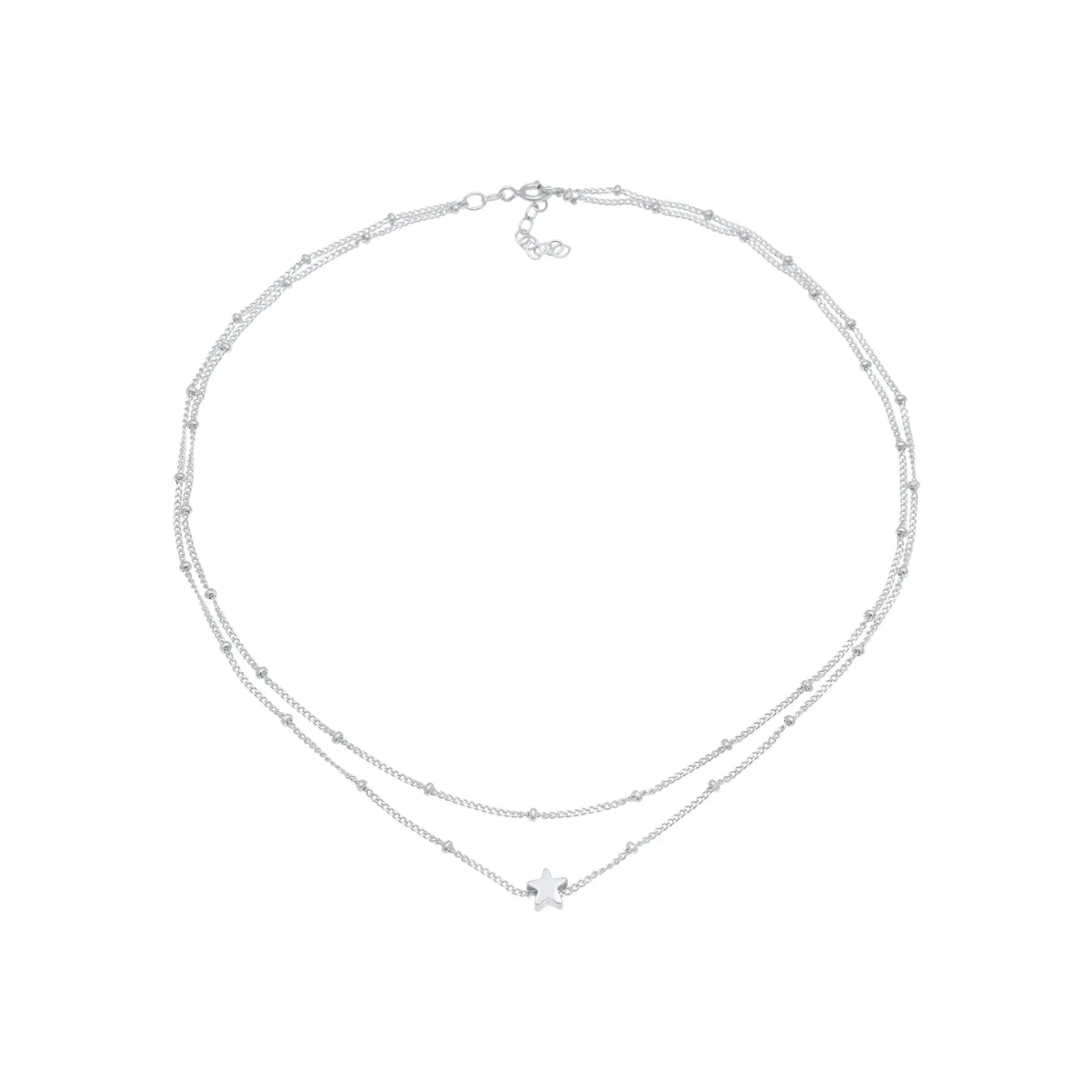 Elli "Kugel-Choker Stern< Halsketten|Silber