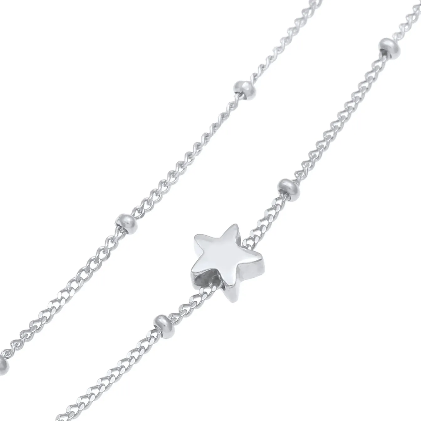 Elli "Kugel-Choker Stern< Halsketten|Silber