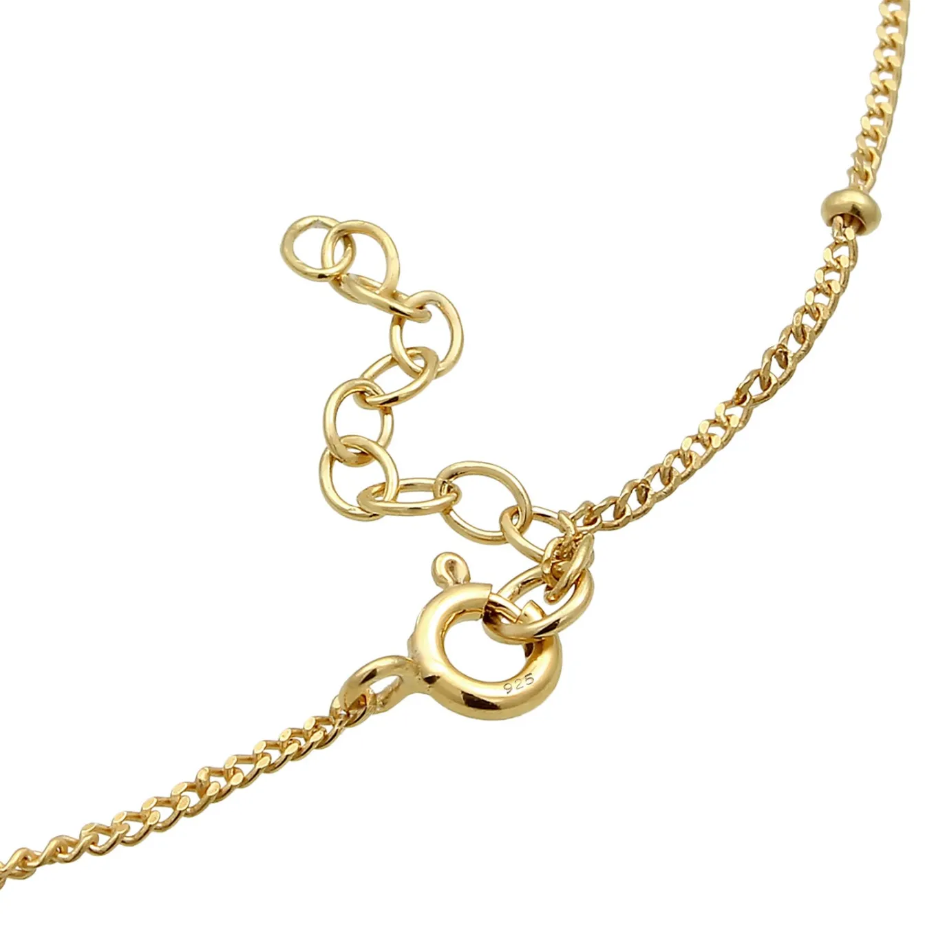 Elli "Kugel-Fußkettchen Herz< Roségold|Symbol-schmuck