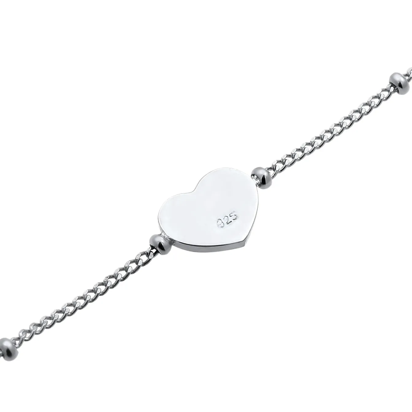 Elli "Kugel-Fußkettchen Herz< Roségold|Symbol-schmuck