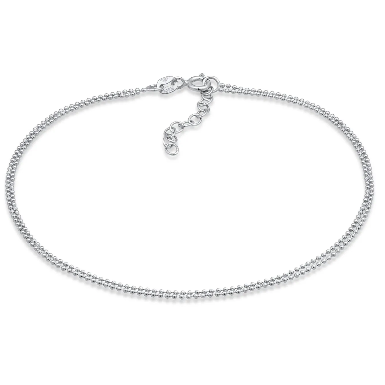 Elli "Kugel-Fußkettchen Sommer< Vergoldet|Fußschmuck