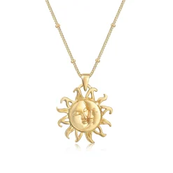 Elli "Kugel-Halskette Halbmond< Symbol-schmuck|Halsketten