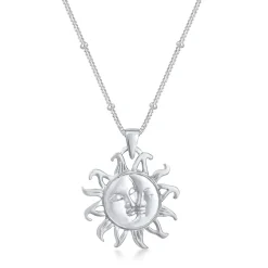 Elli "Kugel-Halskette Halbmond< Symbol-schmuck|Halsketten