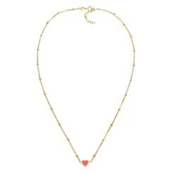 Elli "Kugel-Halskette Herz | Emaille<Kinder Symbol-schmuck|Herz-schmuck