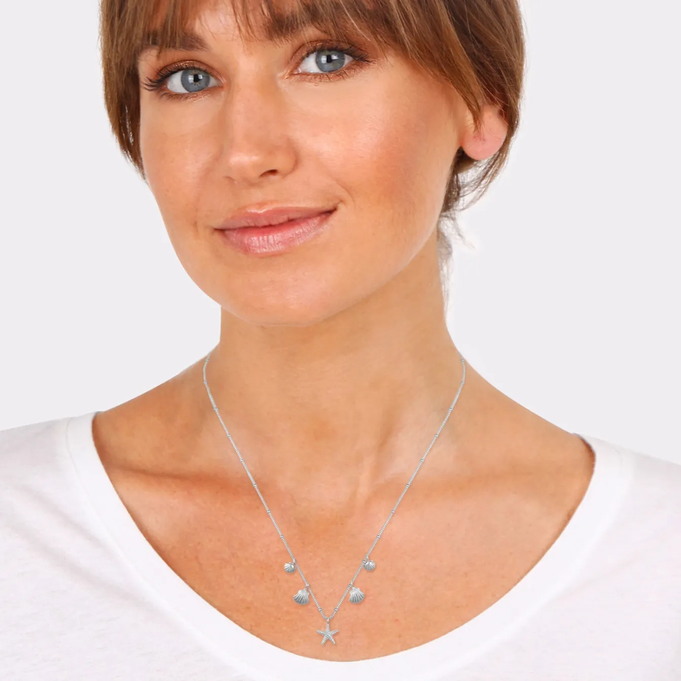 Elli "Kugel-Halskette Muschel< Symbol-schmuck|Halsketten