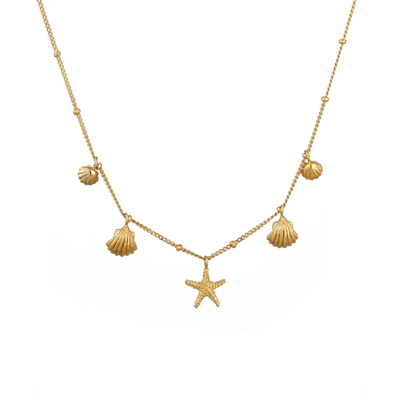Elli "Kugel-Halskette Muschel< Symbol-schmuck|Halsketten