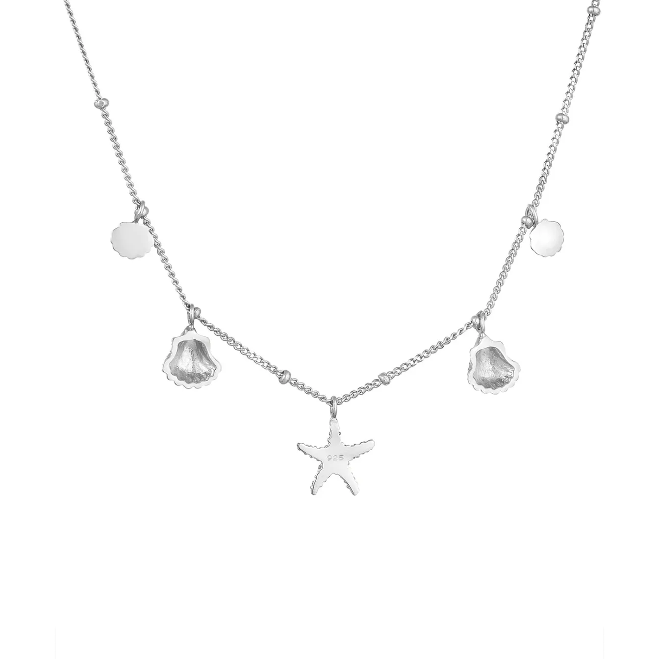 Elli "Kugel-Halskette Muschel< Symbol-schmuck|Halsketten