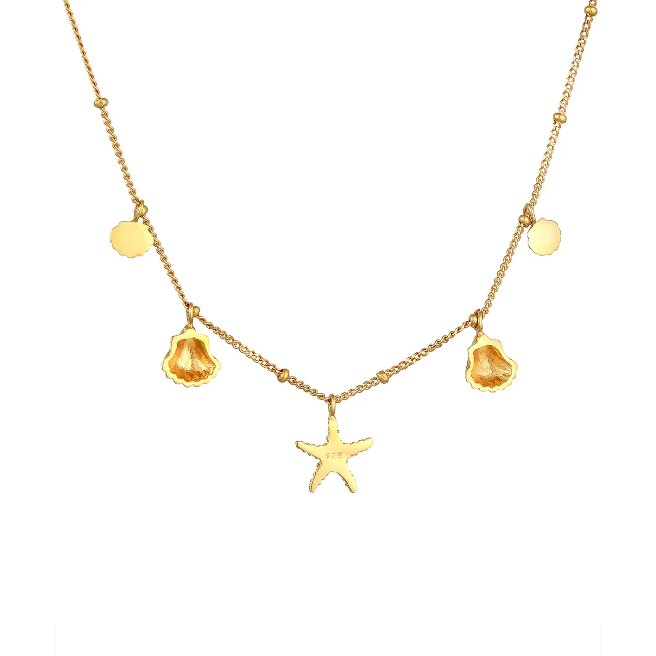 Elli "Kugel-Halskette Muschel< Symbol-schmuck|Halsketten