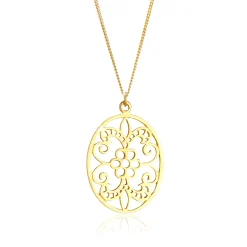 Elli "Lange Halskette Blume< Symbol-schmuck|Halsketten