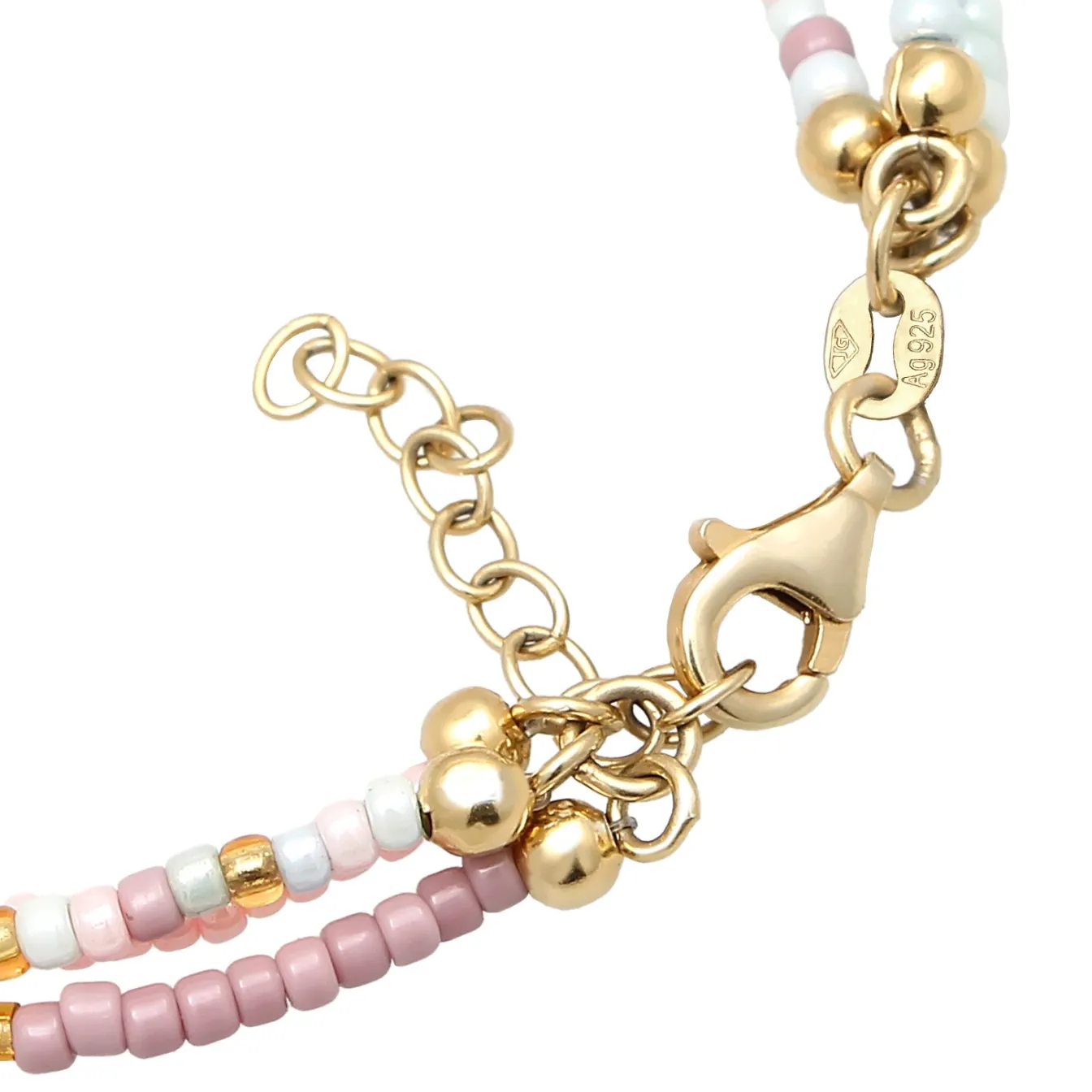 Elli "Layer-Armband | Süßwasserzuchtperlen (Pastell)< Perlen|Armbänder