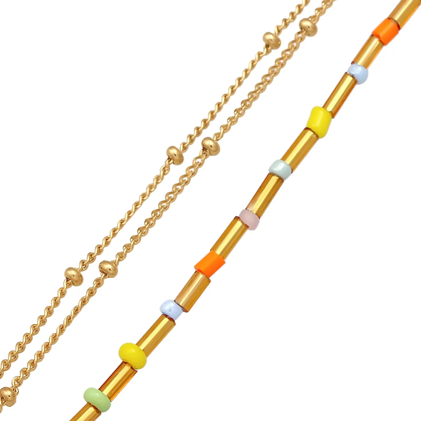 Elli "Layer-Armband Beads< Armbänder|Vergoldet